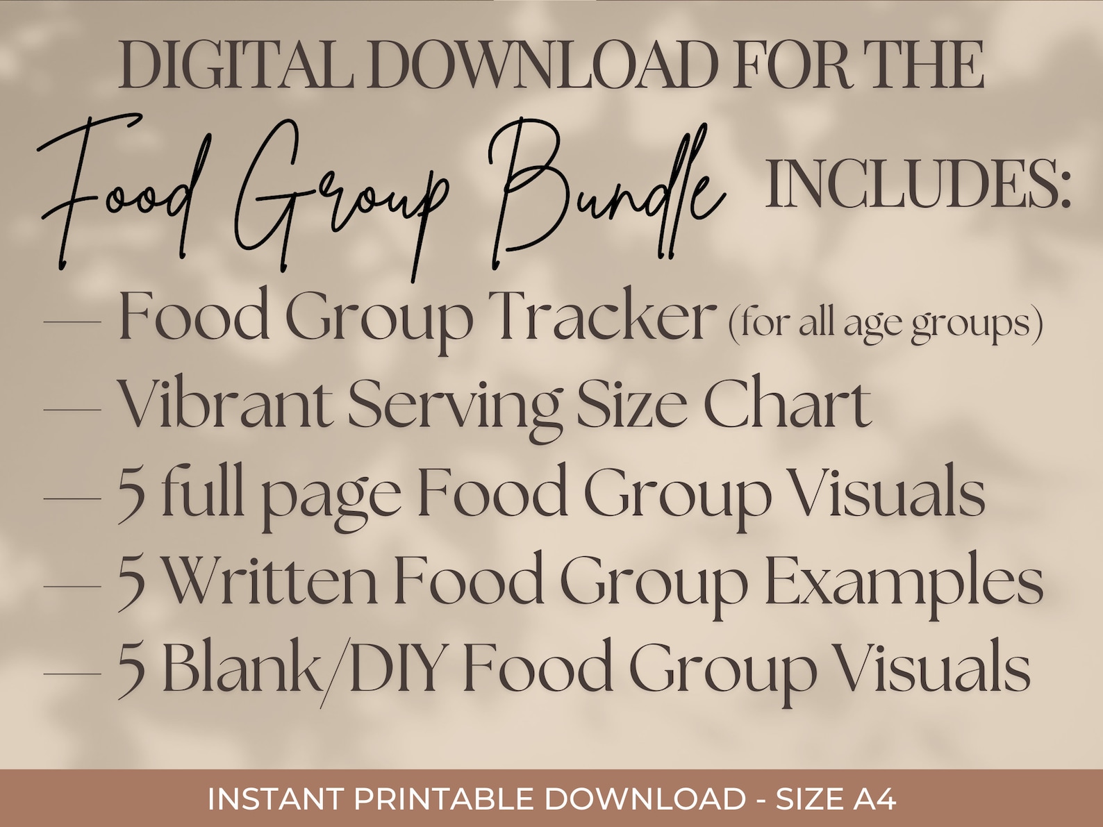 Food Group Tracker for Kids & Toddlers | Gentle Visual Chart for ...