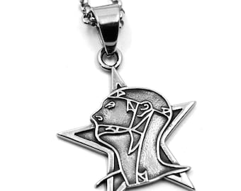 Goth Halsband - Gotiskt Halsband - Pantagram - Systrar Halsband