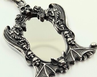 Gotiskt spegelhalsband - Fladdermushalsband - Gotiskt halsband