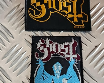 Lot von 2 Geist Aufnähern - Ghost - Ghost Patch - Krieger Aufnäher - Metal Patch - RockoffTrade