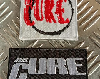 The Cure - Lot of 2 The Cure Patches - Goth Patches - New wave Patches - RockoffTrade
