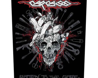 Carcasse - Écusson au dos de la carcasse - Carcasse pourrie jusqu'au gore - Écusson pour le dos de la carcasse - RockoffTrade