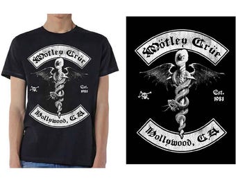 Mötley Crüe Sunset Boulevard Skull T-shirt - Los Angeles Rock Band