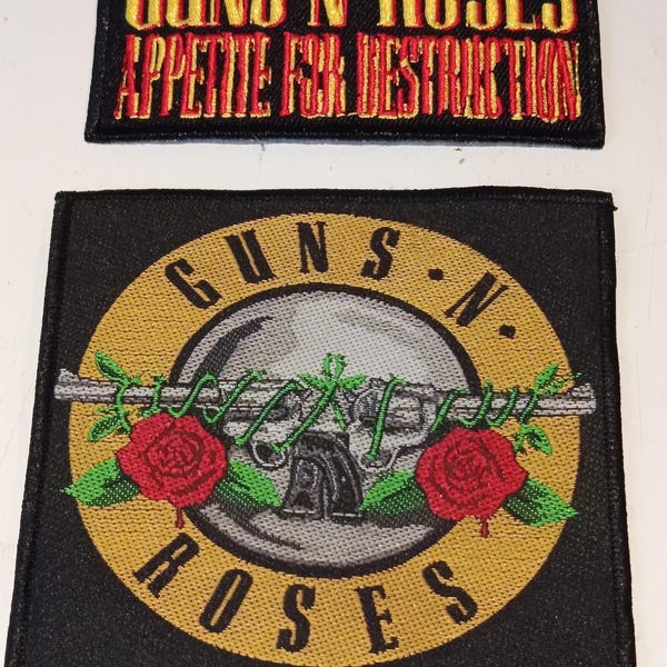 guns and roses patches - Lot of 2 Guns n Roses Patches - Appetite for Destruction - Metal Patches - RockoffTrade