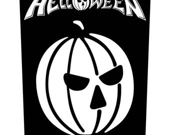 Helloween - Helloween Back Patch - Helloween Punpkin Back Patch - Helloween Patch - Metal Back Patch - RockoffTrade