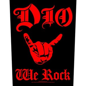 Dio - Dio Back Patch - Dio We Rock - we Rock Back Patch - Heavy Metal Back Patch - Holy Diver - RockoffTrade
