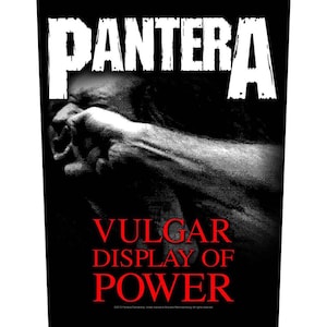 Pantera - Pantera Back Patch - Pantera Vulgar Display of Power - Vulgar Display of Power Back Patch - Groove Metal Back Patch - RockoffTrade