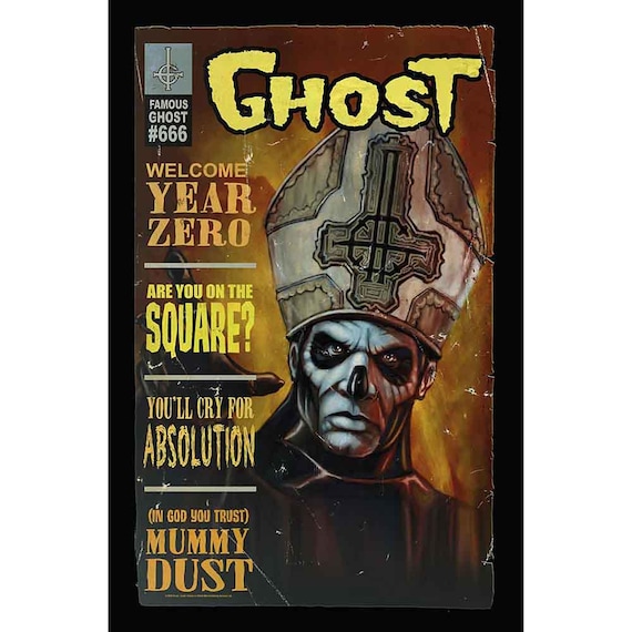 Ghost - Ghost Flag - Ghost Poster - Ghost Magazine - Ghost Magazine Flag - Metal Flag - RockoffTrade