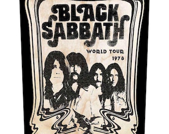Black Sabbath - Black Sabbath Back Patch - World Tour 1978 - Heavy Metal Back Patch - RockOffTrade