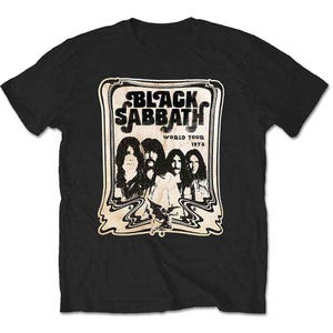 Black Sabbath - Black Sabbath T-Shirt - World Tour 1978 - Heavy Metal T-Shirt - RockOffTrade