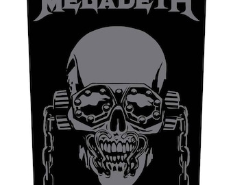 Megadeth - Megadeth-achterpatch - Vic Rattlehead - Rattlehead-achterpatch - thrashmetalen achterkant - RockoffTrade
