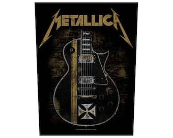 Metallica - Metallica Back Patch - Hetfield Guitar Back Patch - Thrash Metal Back Patch - RockoffTrade