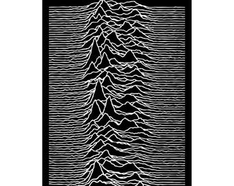 Joy Division - Bandera de Joy Division - Póster de Joy Division - Placeres desconocidos - Bandera de Placeres desconocidos - RockoffTrade