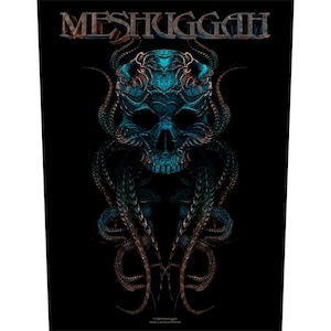 Meshuggah - Patch Meshuggah - Meshuggah Meskulla - Patch arrière Meskulla - Patch arrière en métal noir - Patch arrière Meshuggah - RockoffTrade