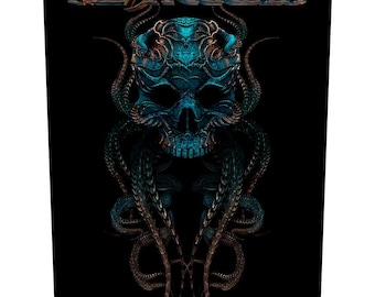 Meshuggah - Naszywka Meshuggah - Meshuggah Meskulla - Naszywka Meskulla na plecy - Czarny metalowy naszywka na plecy - Naszywka Meshuggah na plecy - RockoffTrade