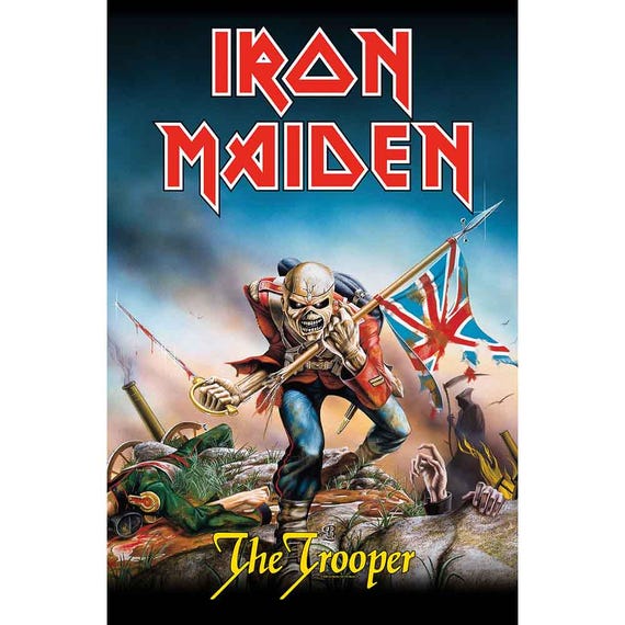 IRON Poster Trooper The MAIDEN IRON 1984年 Trooper The ポスター MAIDEN ミュージシャン