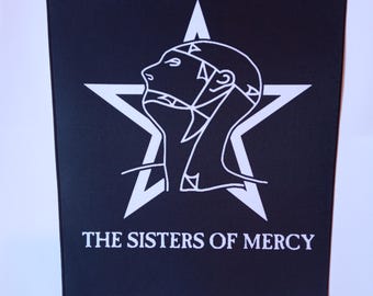 Sisters of mercy - Sisters of Mercy Rücken Aufnäher - Goth Rücken Aufnäher - Postpunk Rücken Aufnäher - Darkwave - Goth Aufnäher