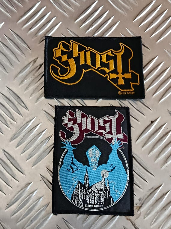 Lot of 2 Ghost patches - Ghost - Ghost Patch - Warriors Patch - Metal Patch - RockoffTrade
