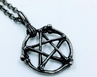 Occult Pentagram Necklace - Pentagram necklace - Witches Necklace - Goth Necklace - Gothic Necklace - Pentagram