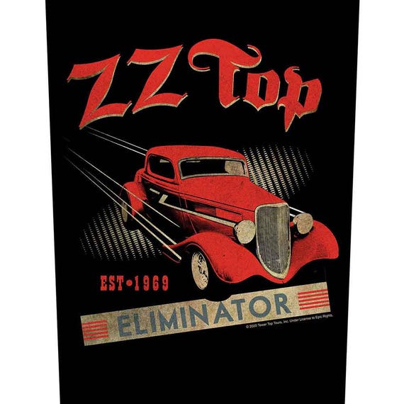 Eliminator - Eliminator Back Patch - Billy Gibbons - Southern Rock - Metal Back Patch - RockoffTrade