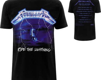 Metallica - Metallica T-shirt - Metallica ride the lightning - Ride the lightning t-shirt - metal t-shirt - Kill em all t-shirt RockoffTrade