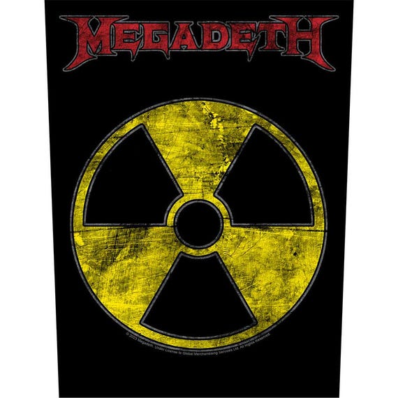 Megadeth - Megadeth Back Patch - Megadeth Patch - Megadeth Radioactive - Radioactive back Patch - Thrash Metal - RockoffTrade