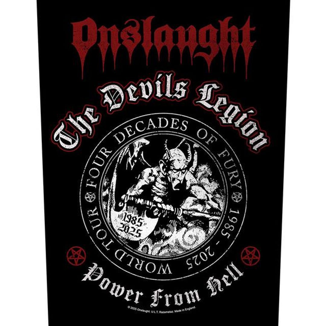 Onslaught - Onslaught Back Patch - Metal Back Patch - Onslaught the ...