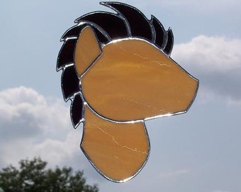 Pony Stained Glass Suncatcher (Made to order)