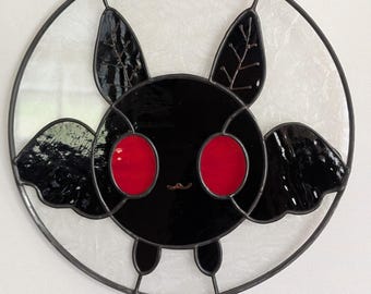 Chibi Mothman Stained Glass (Made to order)