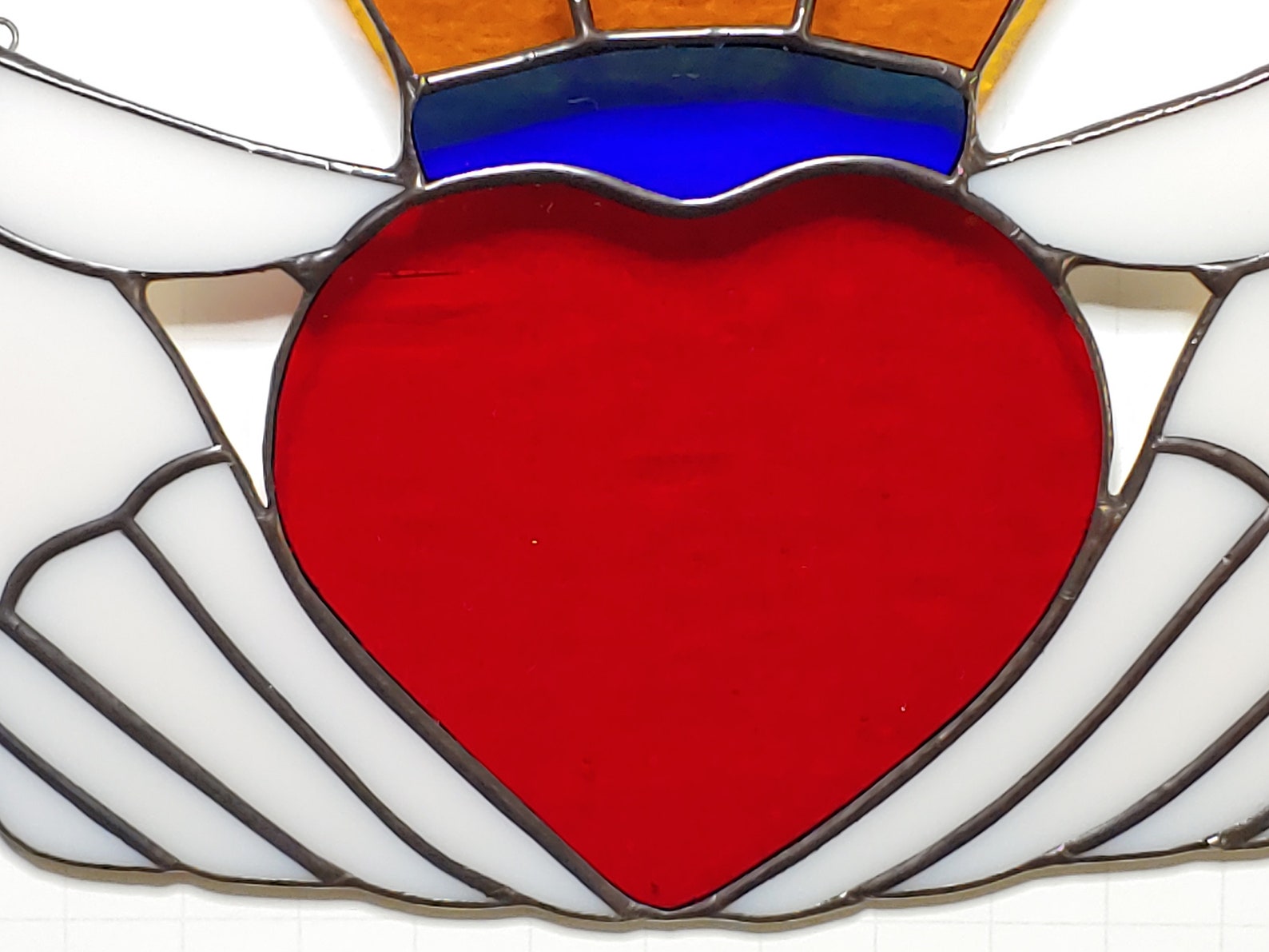 Celtic Claddagh Stained Glass Suncatcher Etsy
