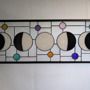 Five Moon Phases Stained Glass - Etsy
