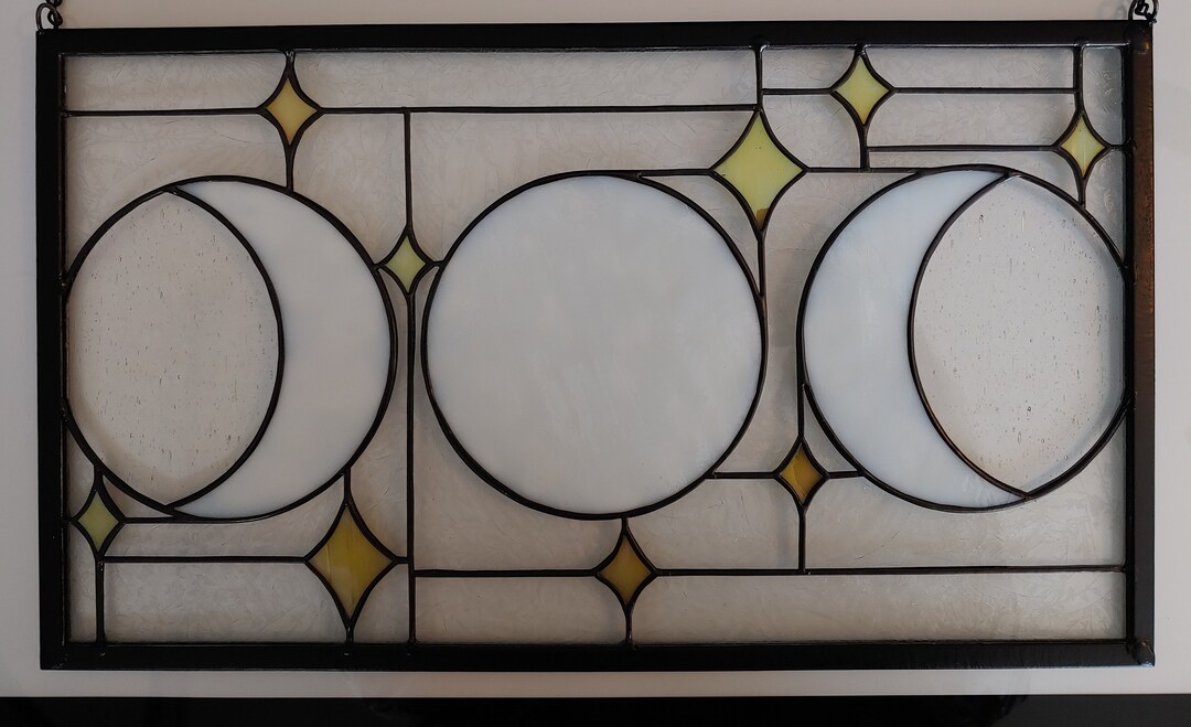 Moon Phase Stained Glass - Etsy Österreich