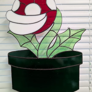 Piranha Plant Stained Glass