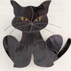 Little Cat Stained Glass Suncatcher (Made to order)