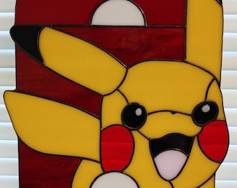 Yellow Squirrel-like Stained Glass Suncatcher Fan Art