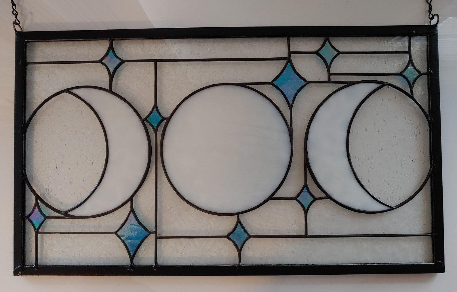 Moon Phase Stained Glass made to Order - Etsy