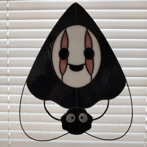 Sprite & Faceless Planchette Stained Glass Suncatcher Fan Art