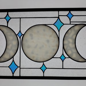 Moon Phase Stained Glass (Made to order)