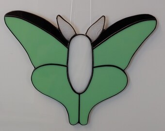 Luna Moth Stained Glass