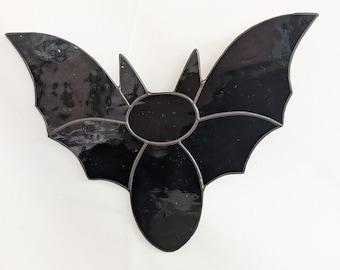 Bat Stained Glass Suncatcher (Made to order)