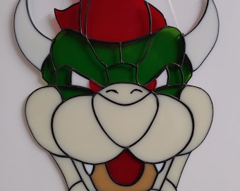 Anthropomorphic Turtle Stained Glass Suncatcher-Fan Based (Made to order)