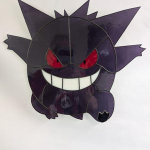 Purple Monster Inspired Stained Glass Suncatcher (Made to order)