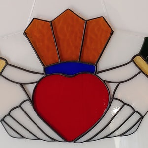 Celtic Claddagh Stained Glass Suncatcher (Made to order)