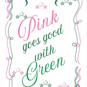 Wicked “You’re The Elphie to my Glinda” pink and green digital print. PNG download. musical theatre print. Broadway print. Wicked print.