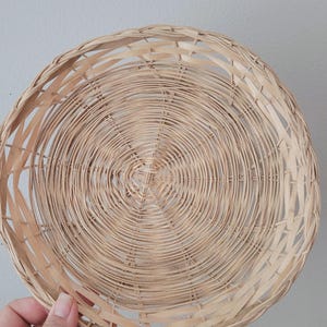 Vintage Wicker Paper Plate Holders Baskets Woven Set of 8 image 8