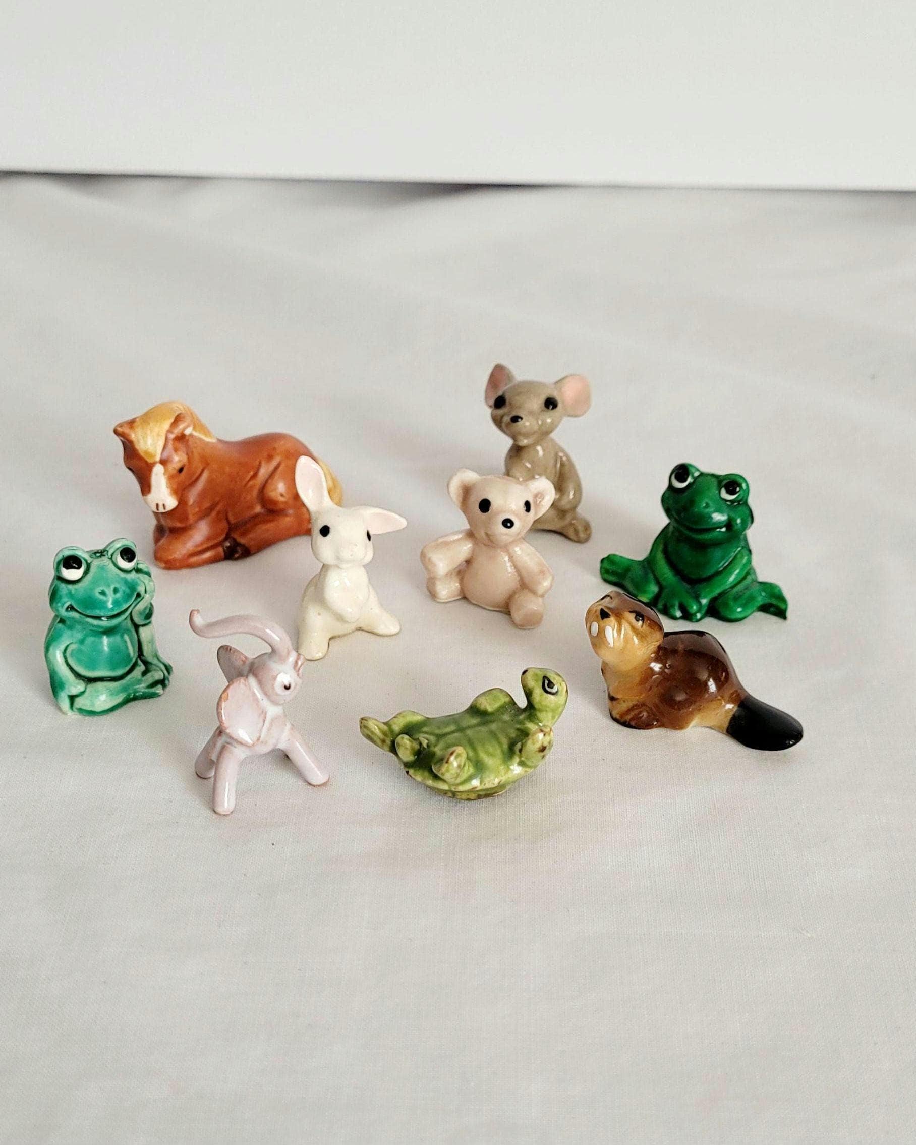 Vintage Animal Miniature Figurines Hagen Renaker Bug House Josef