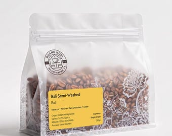 Bali Semi-Washed | Indonesia Single Origin Espresso Coffee