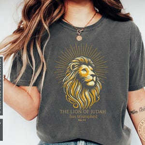 Lion of Judah Shirt: Christian Bible Verse Tee - Comfort Colors