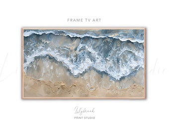 Samsung Frame TV Art, Ocean Water, Frame TV Art, Coastal tv art, Digital Download, Art for Samsung Frame TV