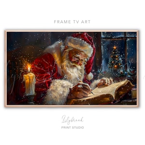 Samsung Frame tv art Christmas, Santa tv art, Frame TV Art, Digital Download Christmas Art for Samsung Frame TV